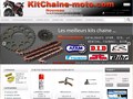 Kit chaine pour moto en ligne