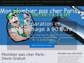 Plombier pas cher à Paris