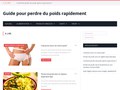 Le guide pour perdre du poids