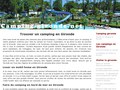 Tourisme en camping en Gironde
