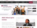 INSEEC Wine & Spirits Institute	: formations de Bac +3 à Bac +5, dans le secteur des vins et spiritueux