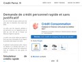 Crédit personnel rapide et sans justificatif 