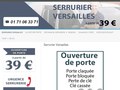 Professionnel serrurier agréé à Versailles - Disponible 24h et 7j