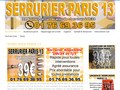 Serrurier à Paris 13e à plein temps