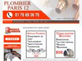 Artisan plombier sur Paris 12e