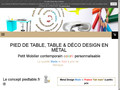 Pied de Table : meubles design en métal made in France