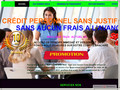 Crédit personnel sans justificatif et sans frais à l'avance