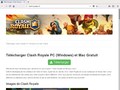 Plateforme web pour télécharger gratuitement le jeux Clash Royal
