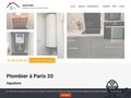 Entreprise de plomberie basée dans le 20ème arrondissement de Paris