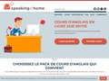 Speaking at home : cours d'anglais en ligne via skype