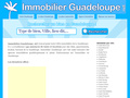 Immobilier Guadeloupe :  vente et location de biens immobiliers et agences immobilières en Guadeloupe